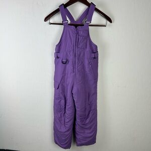 Sno Ski Bib Pants Overalls Glaciers Edge Size 5/6 Purple snow